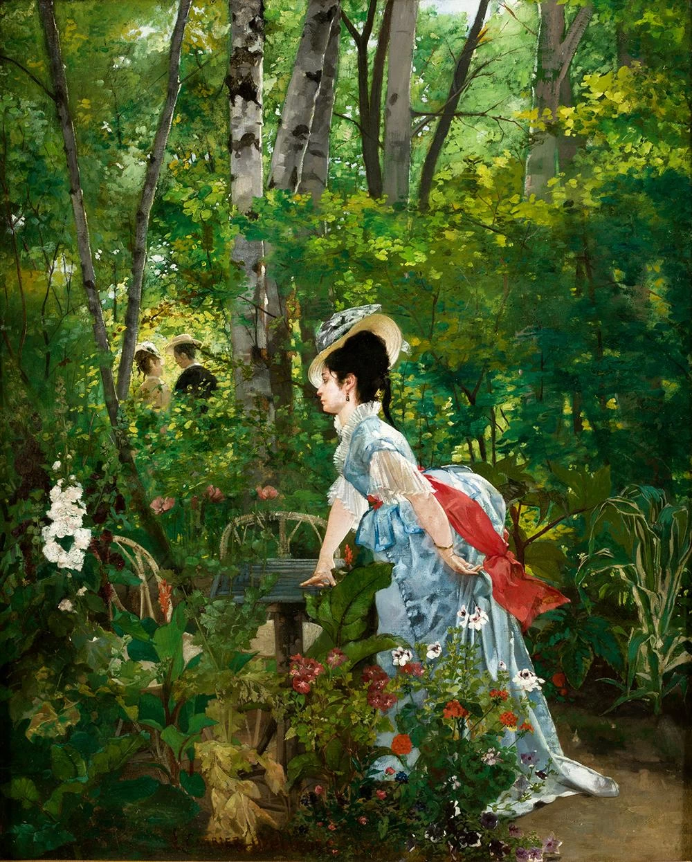 Signora francese in un parco, 1887
